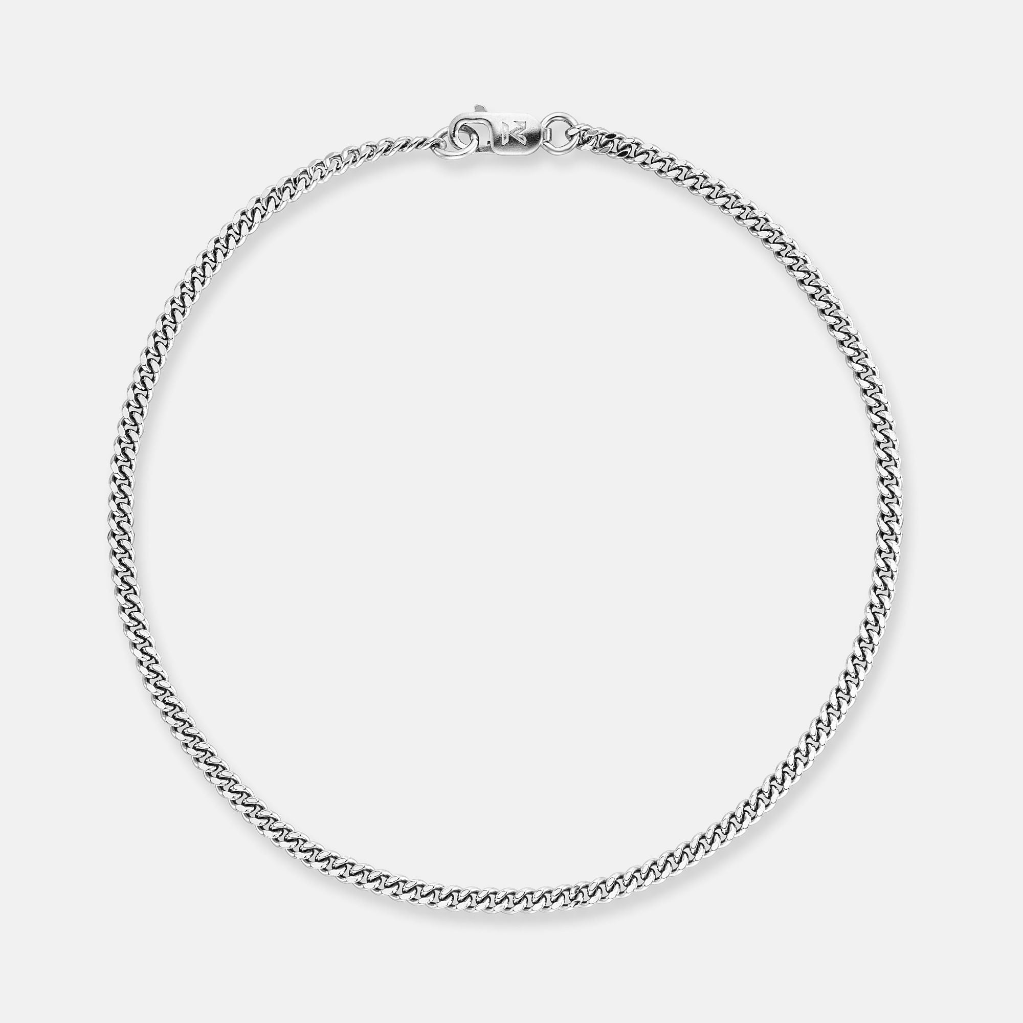 K12 - 925 SILVER CUBAN BRACELET - 2MM