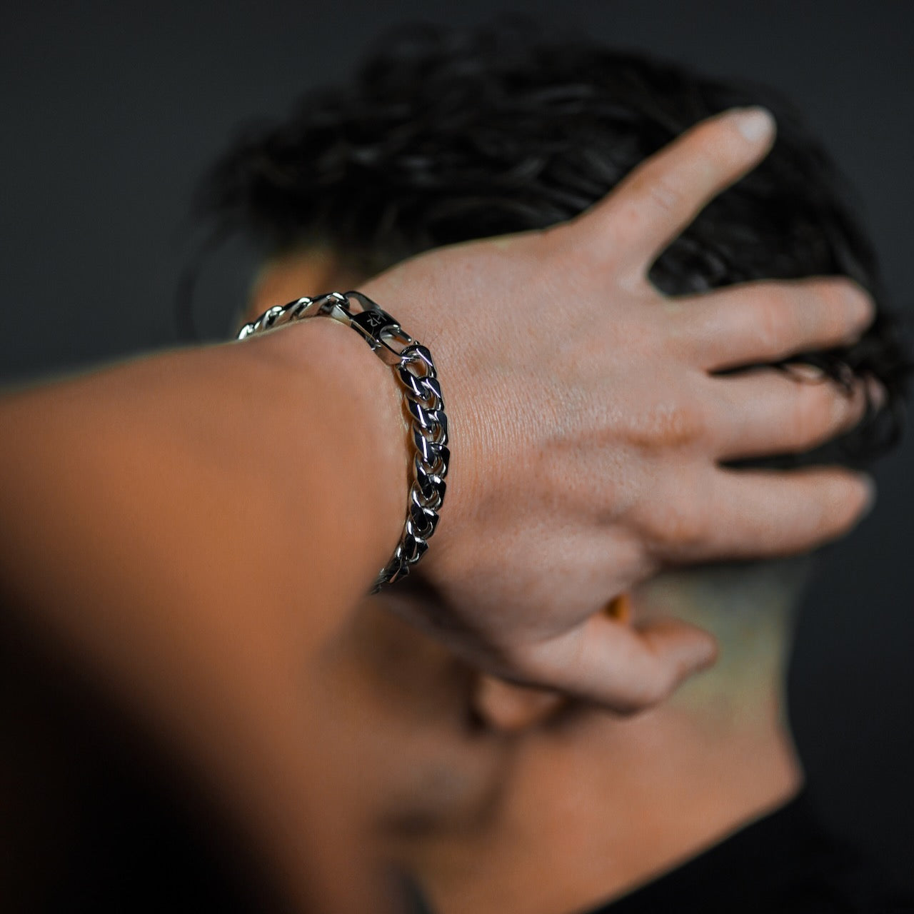 K12 - SILVER CUBAN BRACELET - 10.5MM