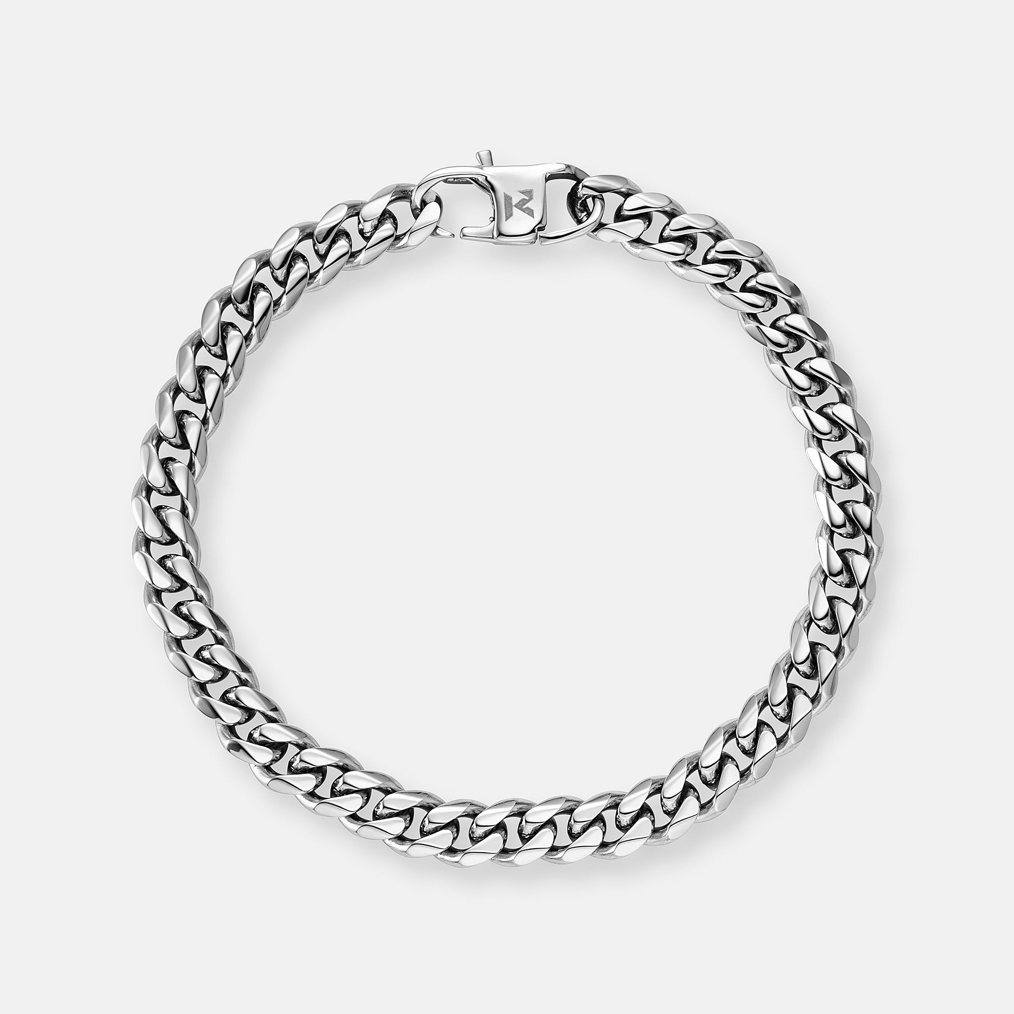 K12 - SILVER CUBAN BRACELET - 6MM