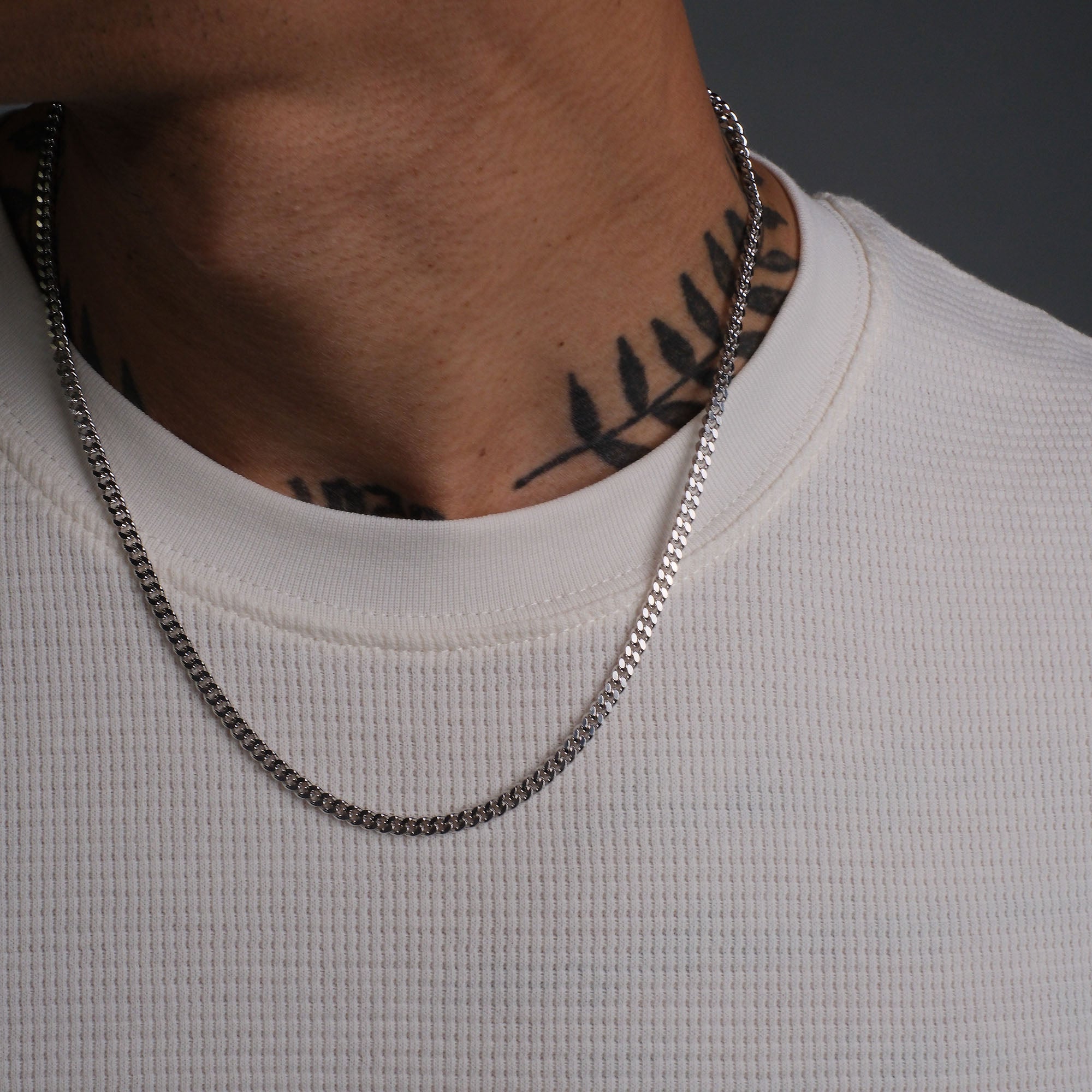 K12 - 925 SILVER CUBAN CHAIN - 4MM