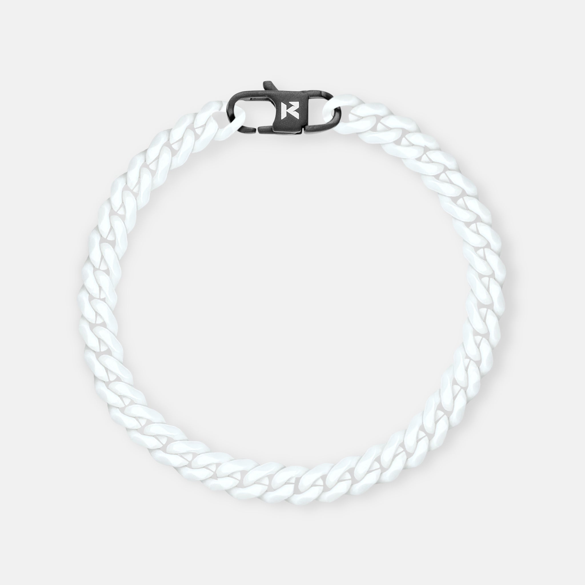 K12 - WHITE CUBAN BRACELET - 6MM