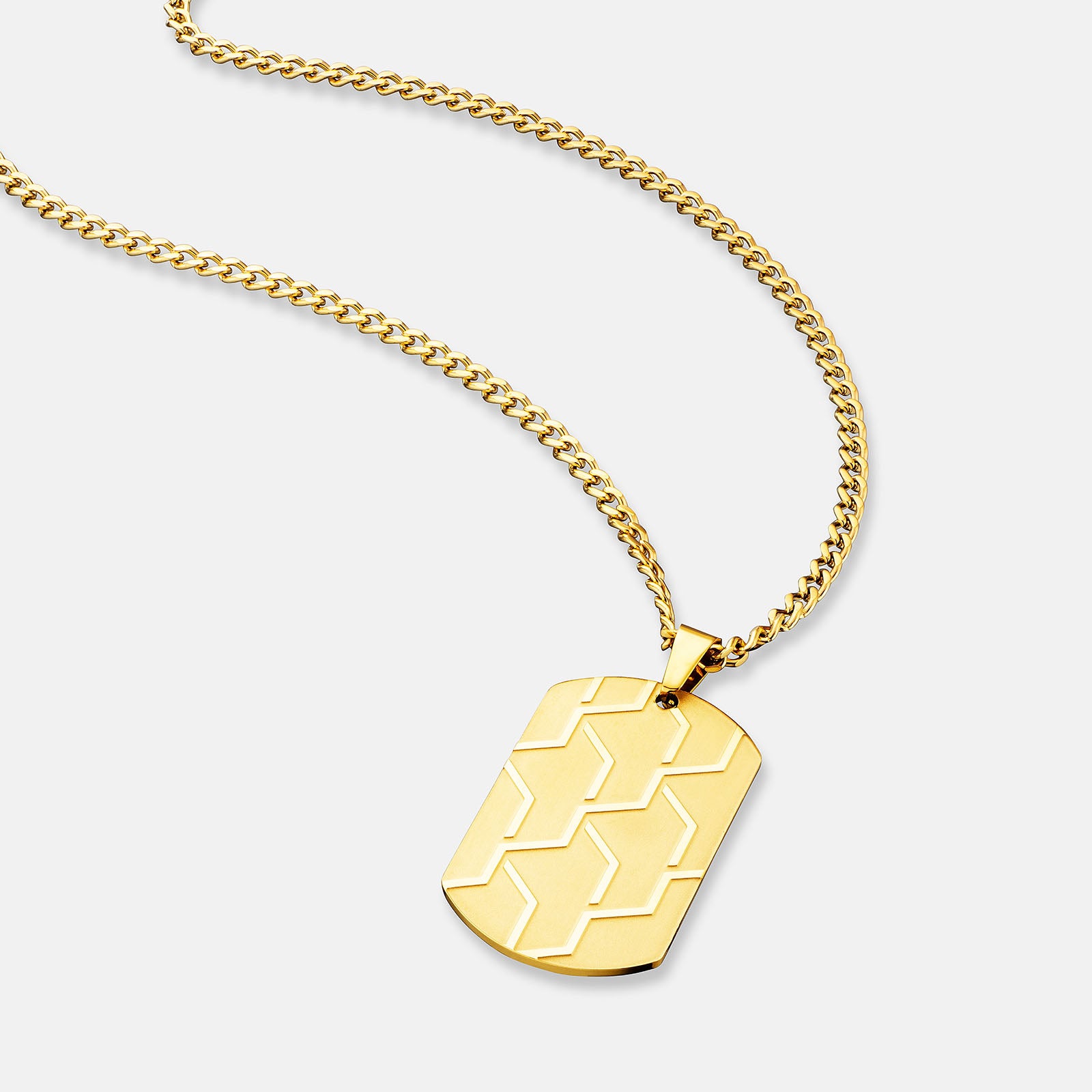 K12 - GOLD STEEL DOGTAG CHAIN