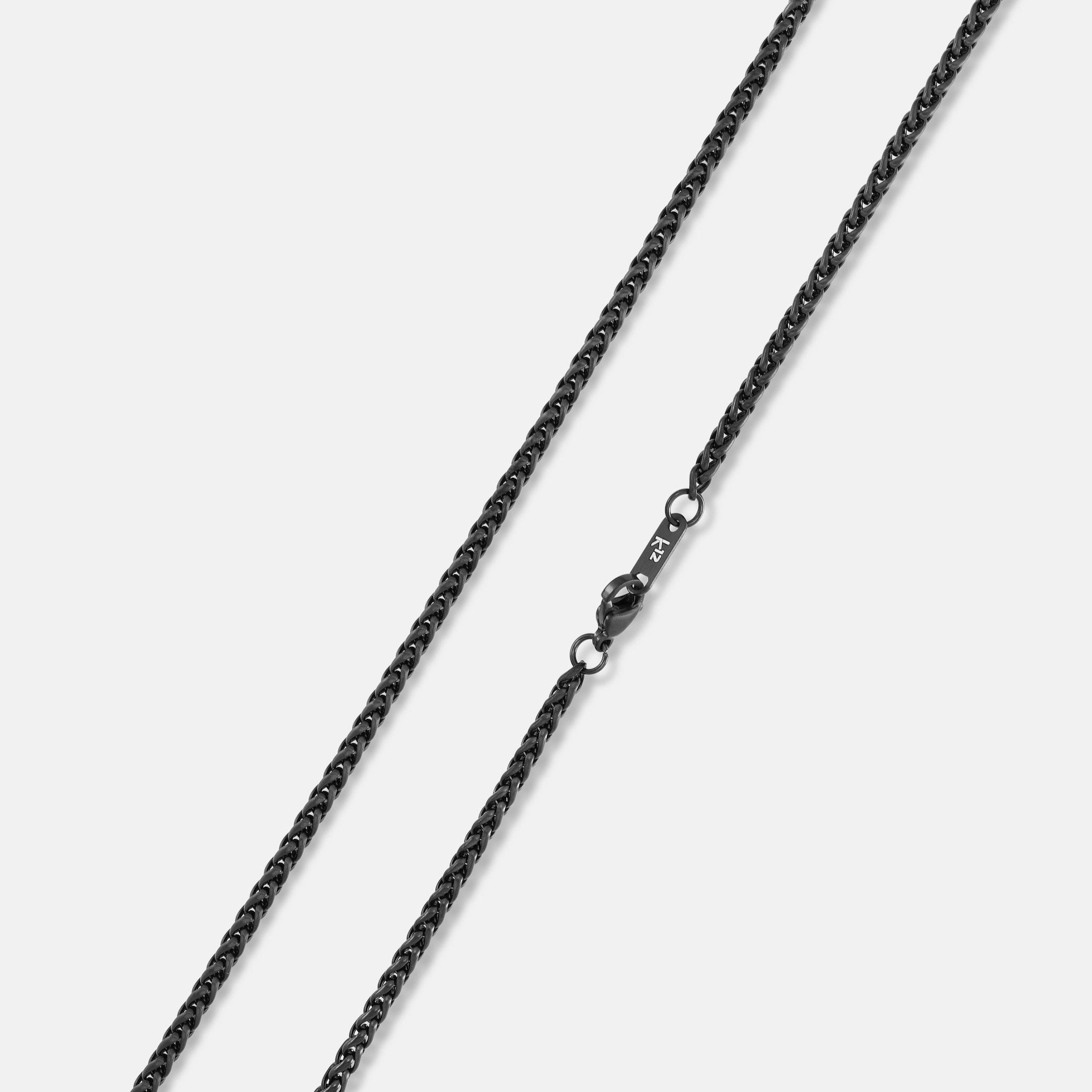 K12 - BLACK WHEAT CHAIN - 3MM