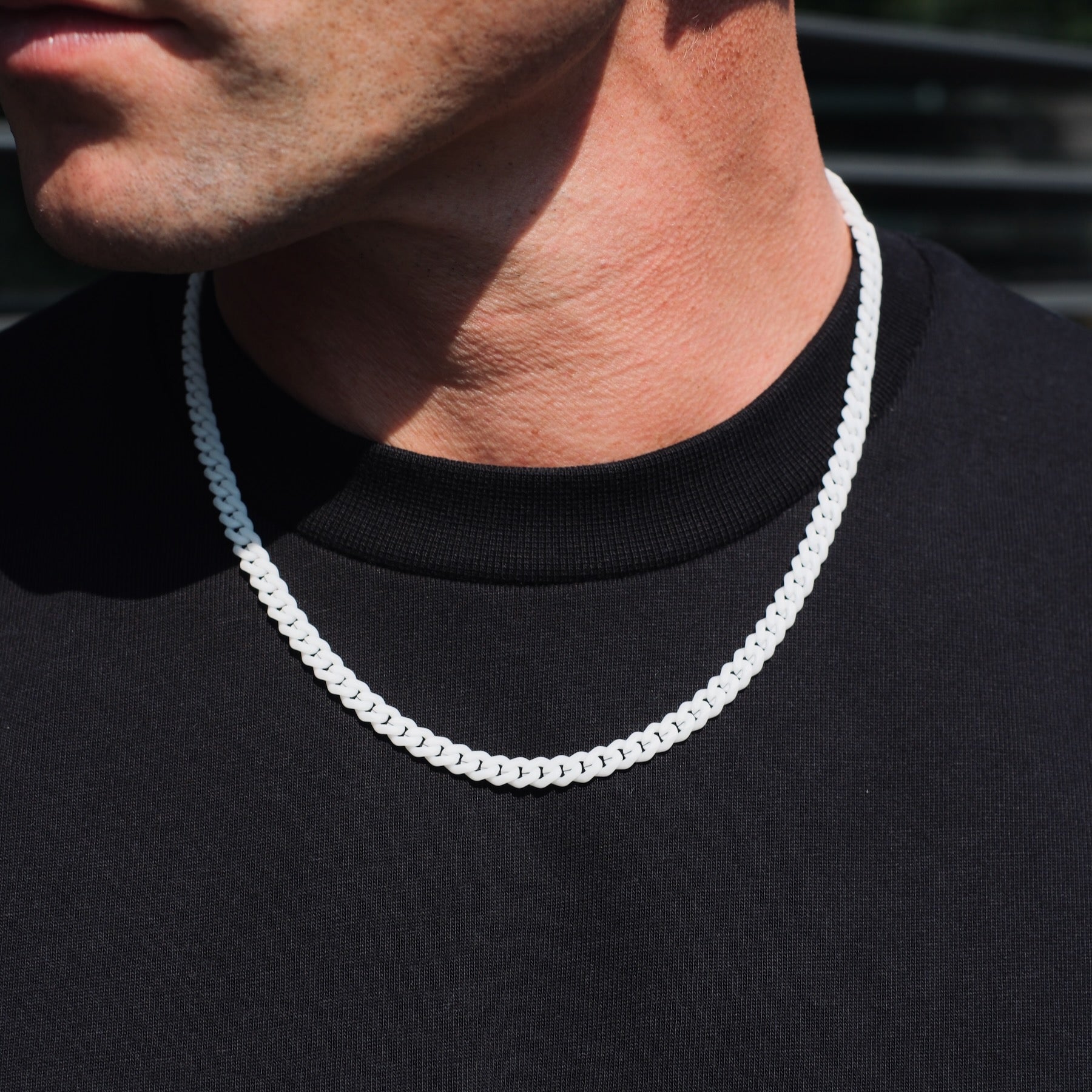K12 - WHITE CUBAN CHAIN - 6MM