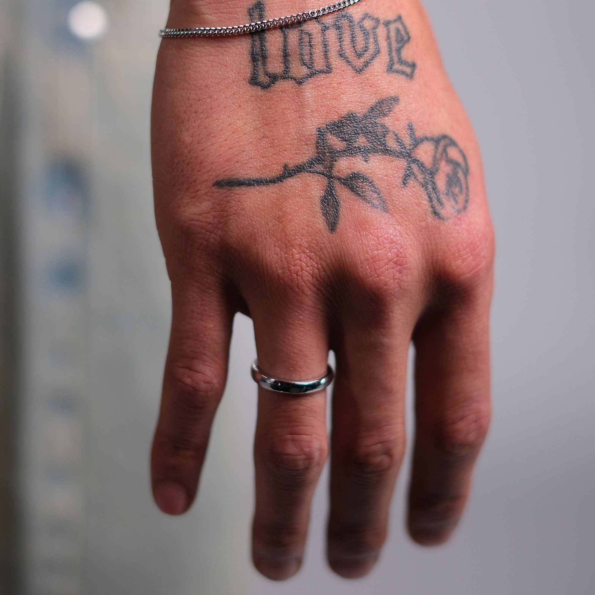 K12 - 925 SILVER ADJUSTABLE RING - 3MM